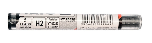 YATO Ácsceruza grafit betét 110 mm szürke H2 (5 db) termék fő termékképe