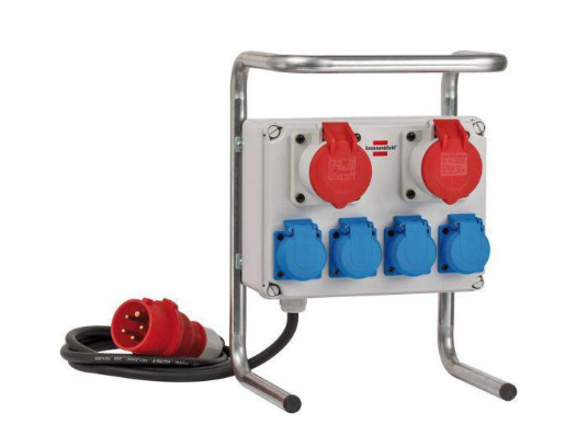 Brennenstuhl Elosztó Super-Solid 6x CEE aljzat / DE F típusú (CEE 7/3) aljzat - CEE Plug Szürke 2m termék fő termékképe