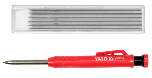 YATO Fémházas ácsceruza tölthető 150 mm + 6 db betét termék fő termékképe