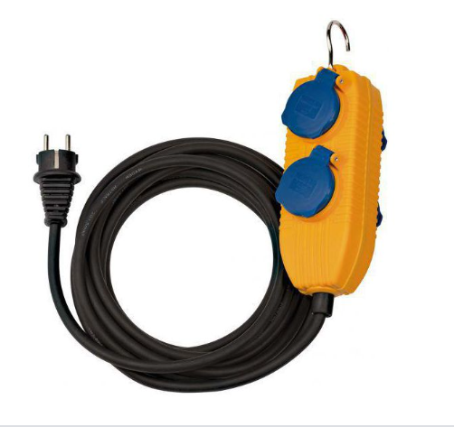 Brennenstuhl Elosztó Super-Solid 2x DE F típusú (CEE 7/3) aljzat - DE F típusú (CEE 7/4) dugó Sárga 10m termék fő termékképe