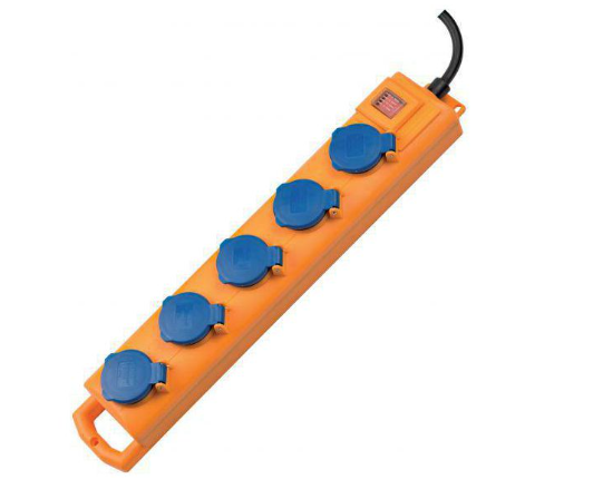 Brennenstuhl Elosztó Super-Solid 5x DE F típusú (CEE 7/3) aljzat - DE F típusú (CEE 7/4) dugó Sárga 2m termék fő termékképe