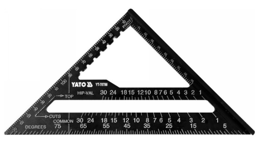 YATO Talpas derékszög vonalzó 180 mm termék fő termékképe