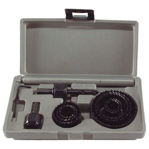 EXTOL Körkivágó készlet fához (műanyag dobozban) ; 11db, mélység: 25mm, 20-65mm termék fő termékképe