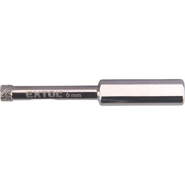 EXTOL Körkivágó üvegre, kerámiára és csempére, gyémánt vágóél; 6×65mm, fúrógépbe fogható termék fő termékképe