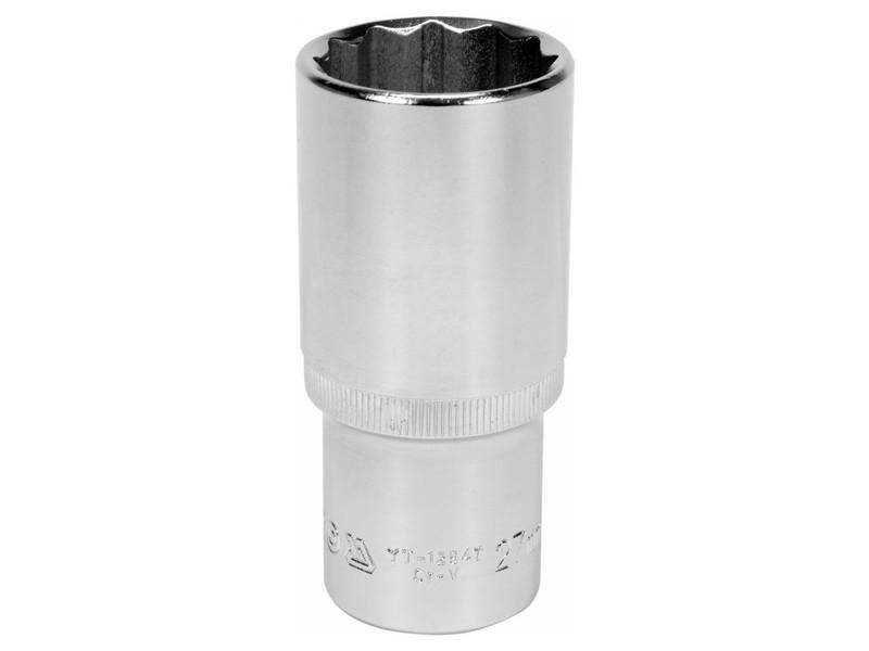 YATO Hosszú dugókulcs 12 szögletű 1/2" 21 mm CrV termék fő termékképe