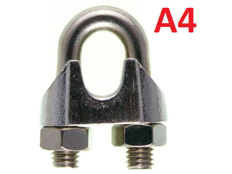 Drótkötélszorító bilincs  A4 ,   10 termék fő termékképe