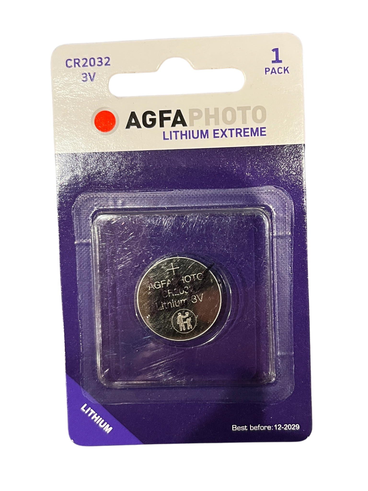 AgfaPhoto Gombelem lithium 3V CR2032 tartós, 1 db-os termék fő termékképe