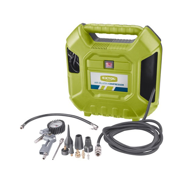 EXTOL Olajmentes légkompresszor, 1100W, 8 bar, beszívott levegő: 180l/min termék fő termékképe