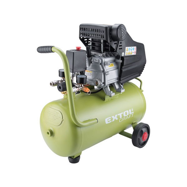 EXTOL Olajos légkompresszor, 1100W, 24l tartály, 8 bar, beszívott levegő: 154l/min termék fő termékképe