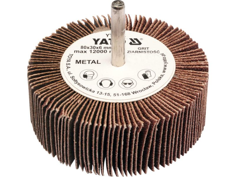 YATO  Csapos Legyezőcsiszoló P80 80x30x6 mm termék fő termékképe