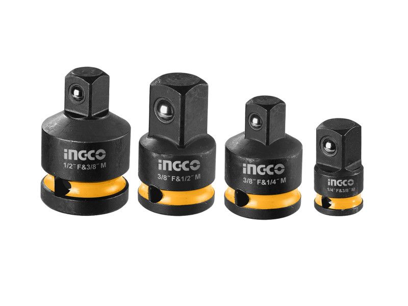 INGCO Dugókulcs adapter 4 részes 1/4"<-->3/8", 1/2"<-->3/8" termék fő termékképe