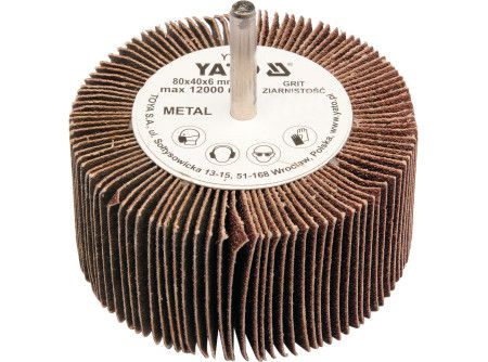 YATO Csapos lamellás csiszolókorong 80x40x6 mm / P40 termék fő termékképe