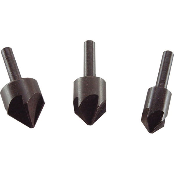 EXTOL Süllyesztő készlet fához, 3db 12-16-19mm, 90°-os, befogás: 6mm kör keresztmetszetű szár termék fő termékképe