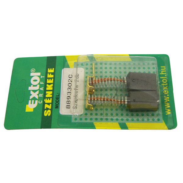 EXTOL Szénkefe, 2 db, 6,2×10,9×15,8mm, 8893302 felsőmarógéphez termék fő termékképe