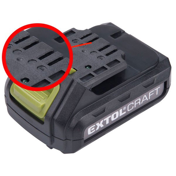 EXTOL Tartalék akku 12V Li-ion, ÚJABB TÍPUSÚ 402400 töltőhöz; 3 SARU, 1300mAh, töltési idő: 4,5 óra termék fő termékképe