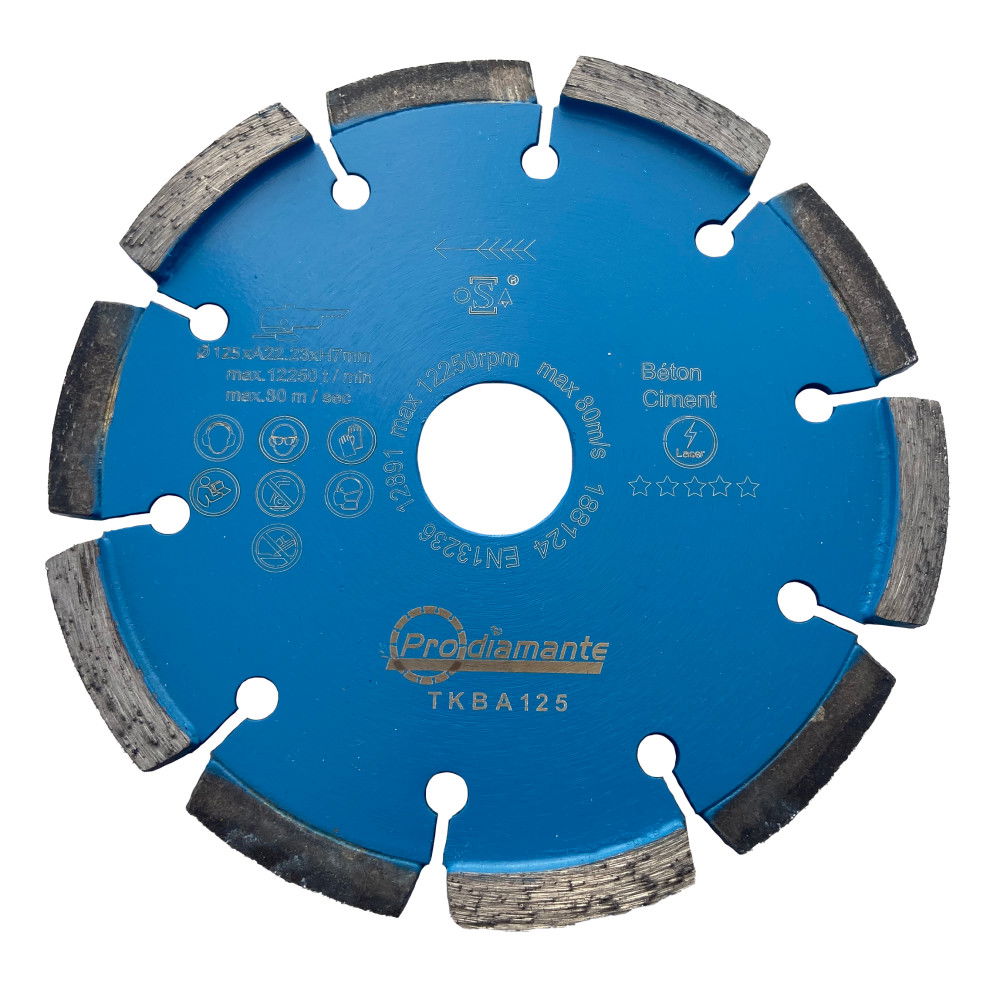 Prodiamante TKBA125 széles hézagvágó gyémántkorong Ø125mm termék fő termékképe