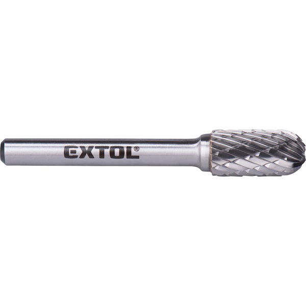 EXTOL Keményfém turbómaró (rotormaró), hengeres, kerek orrú, átmérő 10×20mm/szár 6mm, keresztfogazás termék fő termékképe