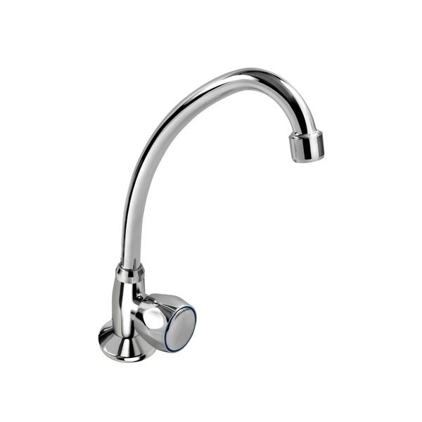 BALLETTO mosdó csaptelep hidegvízhez, kerámia szelep, króm, 22cm hosszú csőr termék fő termékképe