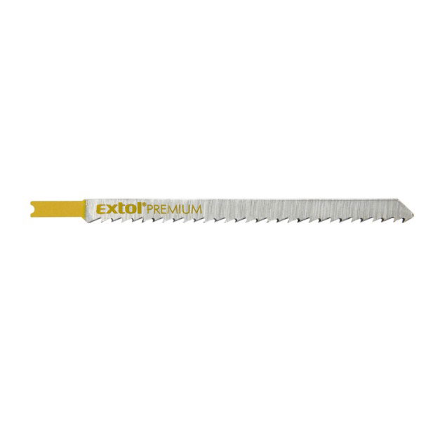 EXTOL Dekopírlap, 5db, univerzális befogás, HCS; 126×9×1,5mm, 4mm fogtáv, kösz. fogak, egyenes durva gyorsvágás, puhafához, fa termék fő termékképe