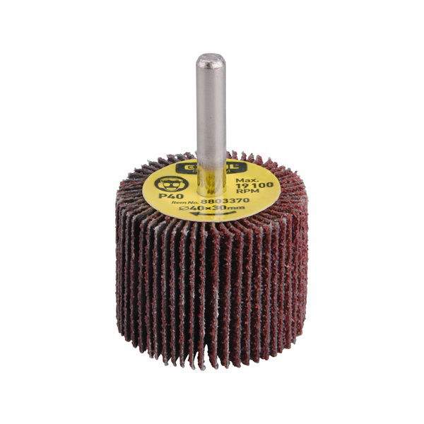 EXTOL Lamellás csiszoló, csapos, 6 mm befogás, Alu-Oxid, 40×30mm; P120, max.: 19.100 ford./perc termék fő termékképe