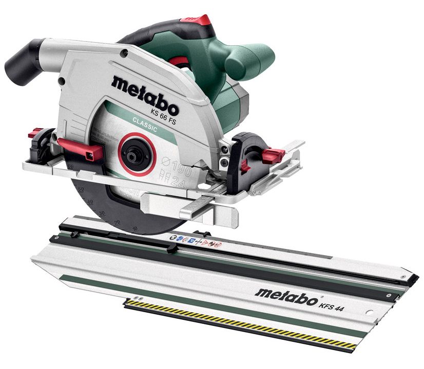 METABO KS 66 FS SET kézi körfűrész (kartonban) + KFS 44 fejező sín termék fő termékképe