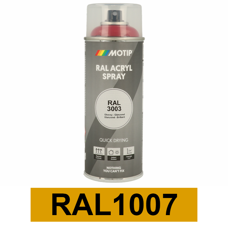 Motip Ipari festék spray, RAL1007, 400 ml termék fő termékképe