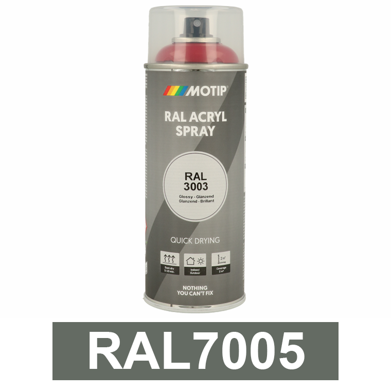 Motip Ipari festék spray, RAL7005, 400 ml termék fő termékképe