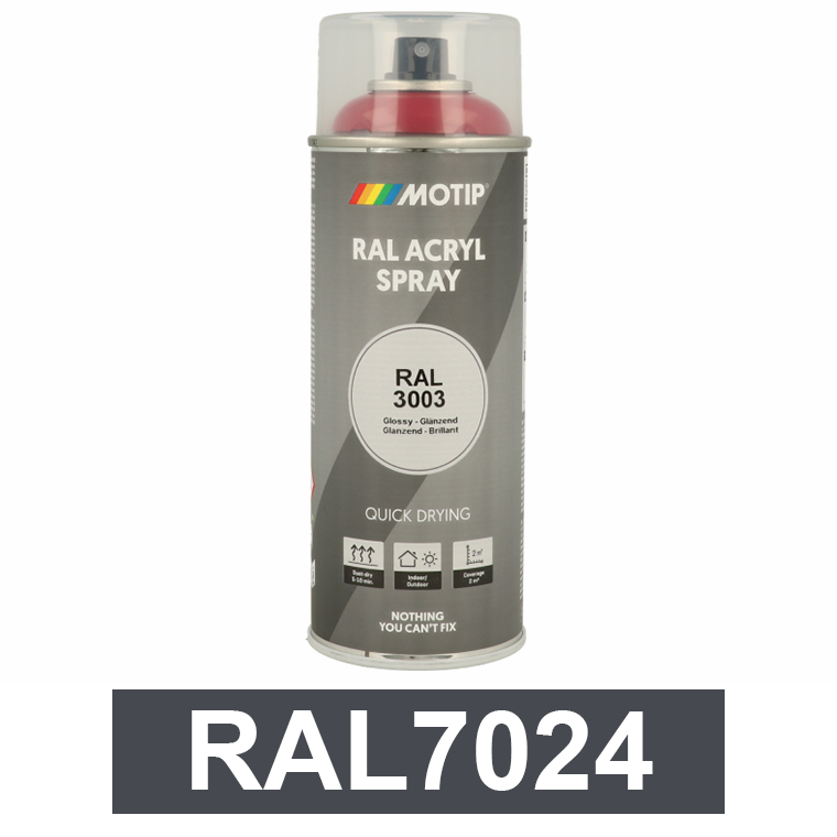 Motip Ipari festék spray, RAL7024, 400 ml termék fő termékképe