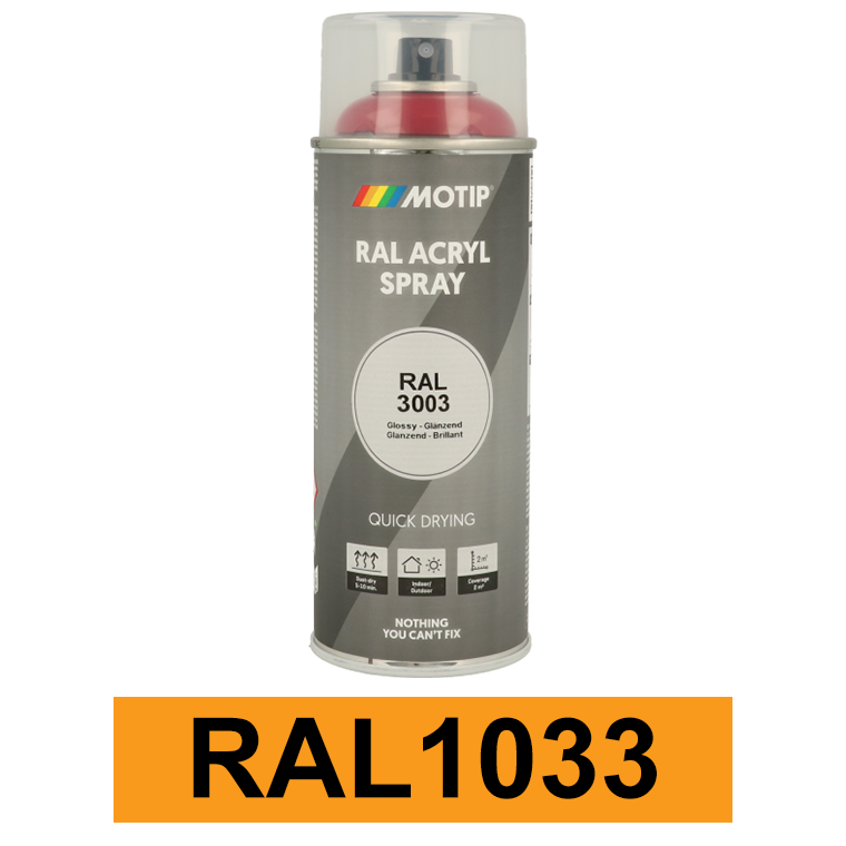 Motip Ipari festék spray, RAL1033, 400 ml termék fő termékképe