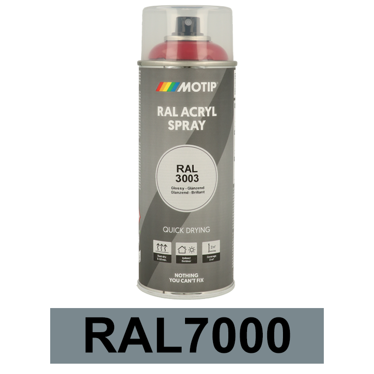 Motip Ipari festék spray, RAL7000, 400 ml termék fő termékképe